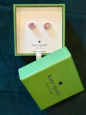 kate spade new york Brilliant Statements Trio Prong Stud Earrings NWT